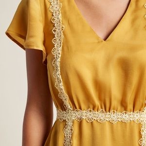 ModCloth Tops - Modcloth Peplum Needlepoint Top ModCloth Tops - Modcloth Peplum Needlepoint Top